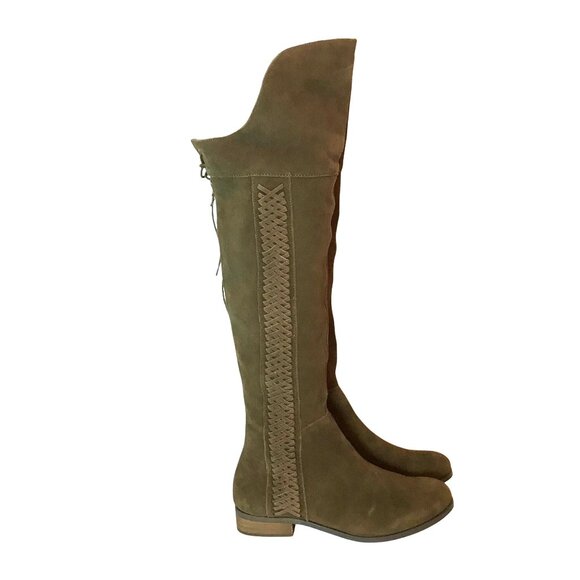 SBICCA GUSTO NASTY GAL Over The Knee Brown Suede Boot Women 8.5 NEW - Picture 3 of 10